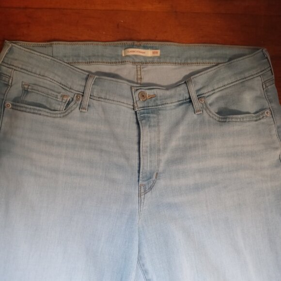 LEVI'S plus classic straight jeans in Slate Await (18W) - Picture 10 of 16